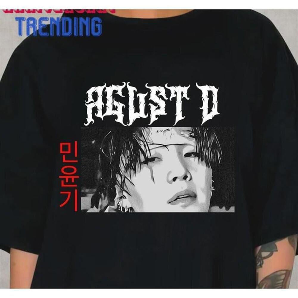 Agust D Shirt Yoongi Anime Bts Suga Kpop Min Unisex T
